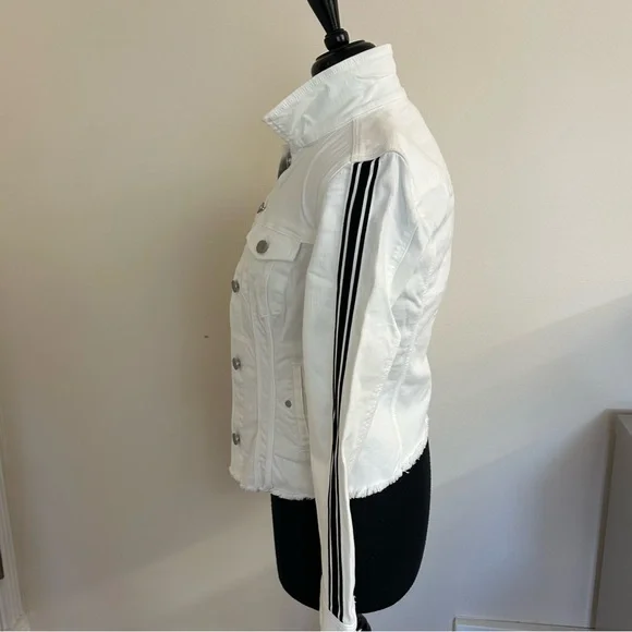 Liverpool Women's “Jackie Jacket” White with Black Stripe , Size XS - Picture 4 of 13